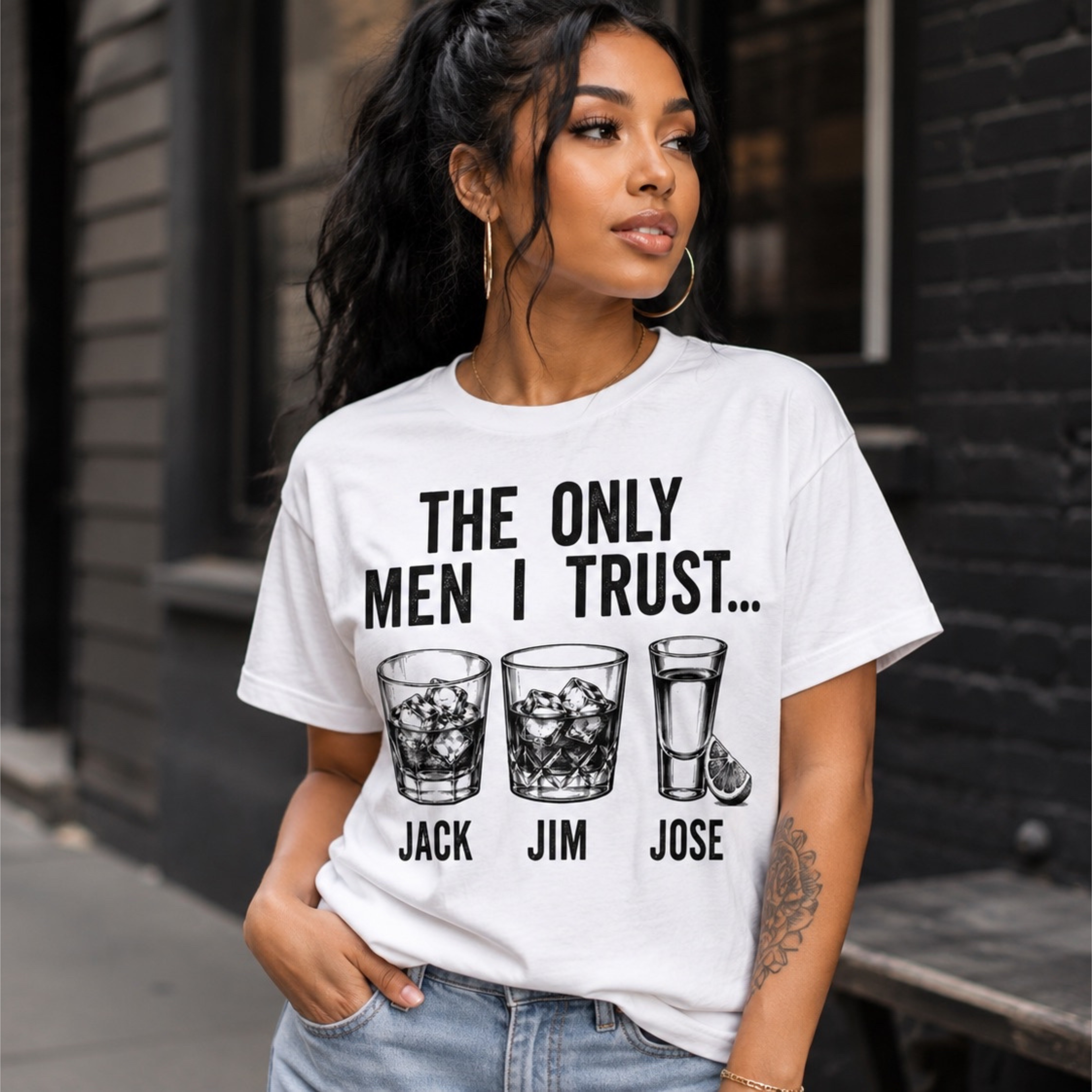 The Only Men I True Jim Jack and Jose Graphic T-Shirt
